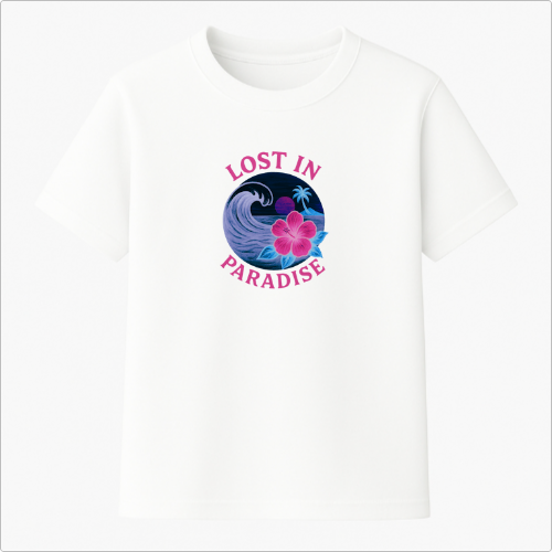 Camiseta Summer Vibes - LOST IN PARADISE NEON PINK