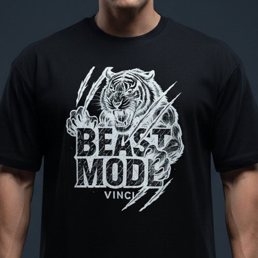 OVERSIZED - BEAST MODE FRONT BLACK