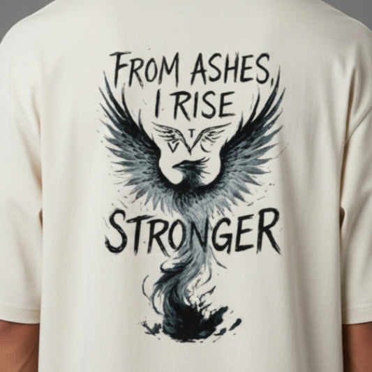 OVERSIZED - FROM ASHES I RISE BLACK
