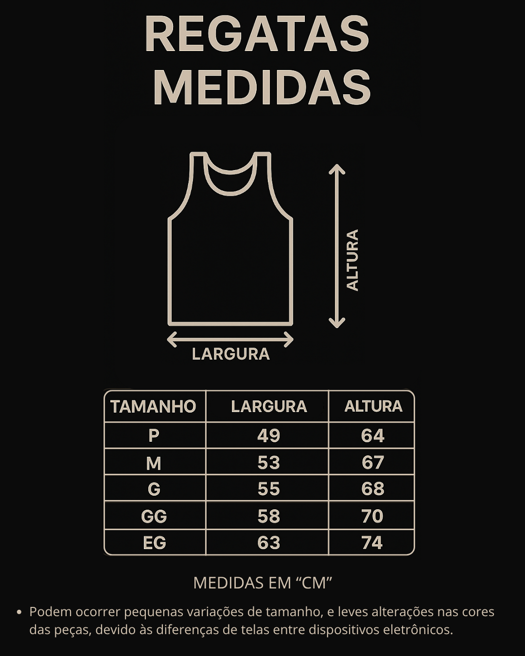 REGATA 100% ALGODÃO - THUNDER AND THUNDER