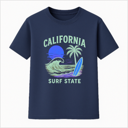 Camiseta Summer Vibes - CALIFORNIA SURF STATE GREEN