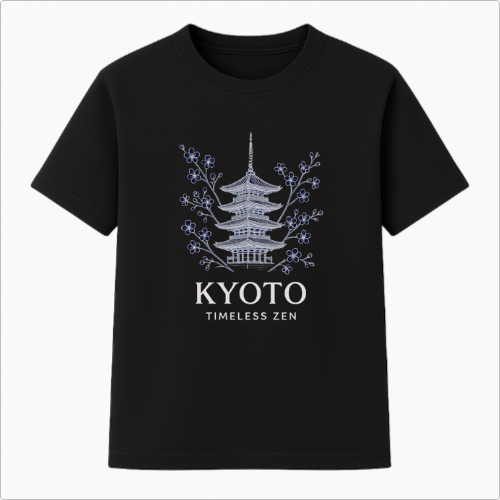 Camiseta Summer Vibes - KYOTO TIMELESS ZEN BLACK