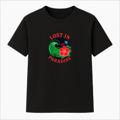 Camiseta Summer Vibes - LOST IN PARADISE NEON RED