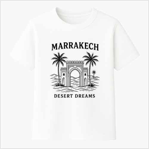 Camiseta Summer Vibes - MARRAKECH DESERT DREAMS WHITE