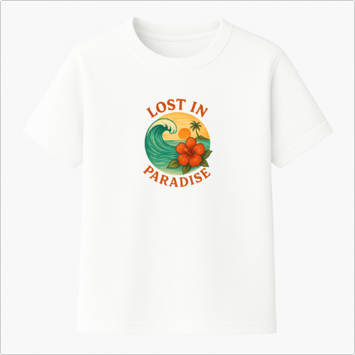 Camiseta Summer Vibes - LOST IN PARADISE ORANGE