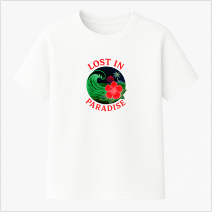 Camiseta Summer Vibes - LOST IN PARADISE NEON RED