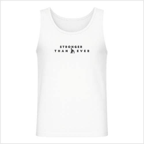 REGATA 100% ALGODÃO - STRONGER THEN EVER - WHITE VINCI