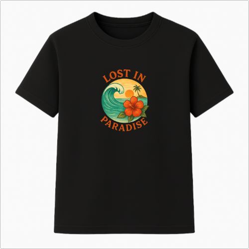 Camiseta Summer Vibes - LOST IN PARADISE ORANGE