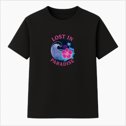 Camiseta Summer Vibes - LOST IN PARADISE NEON PINK