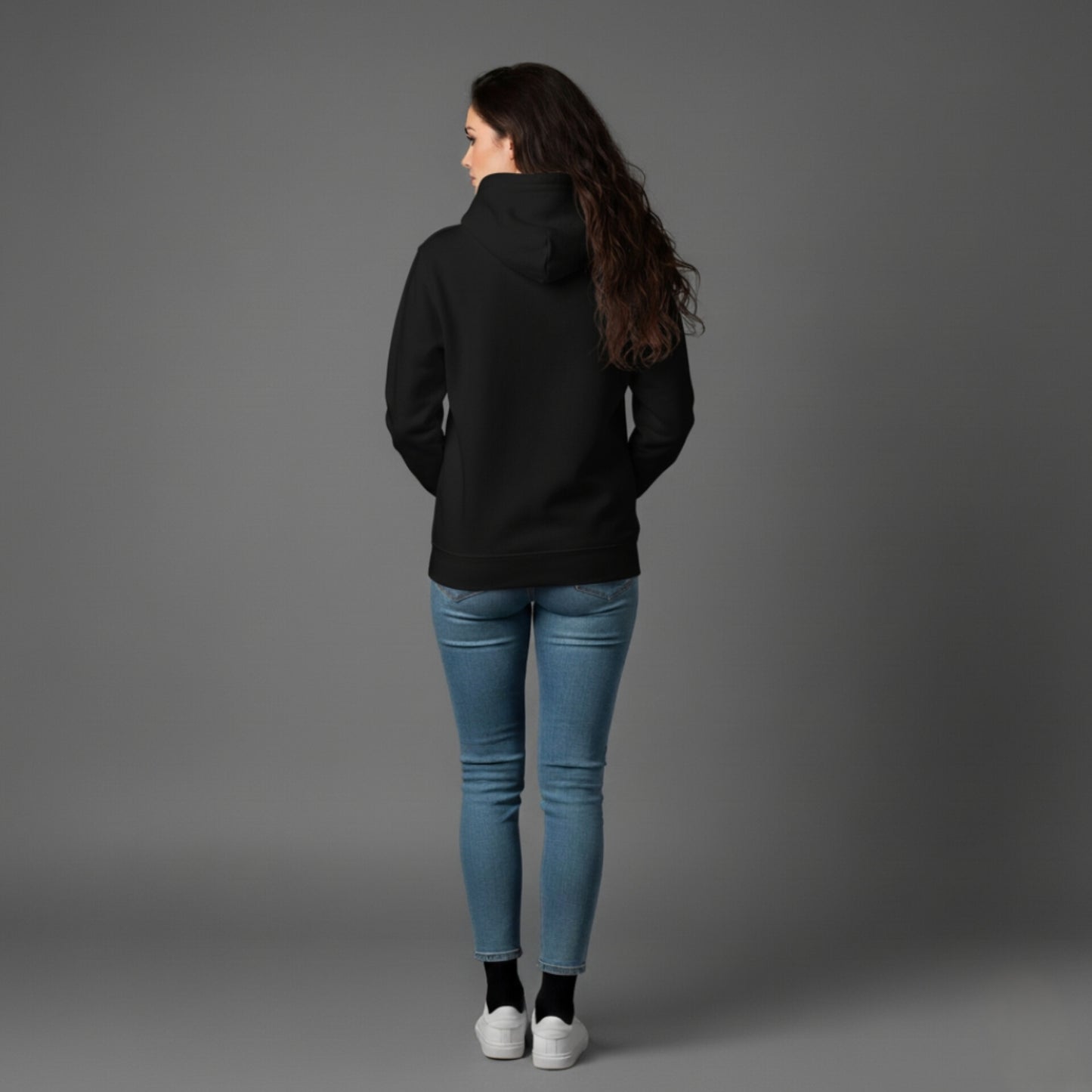 MOLETOM CANGURU CAPUZ - BIG BLACK VINCI