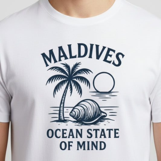 Camiseta Summer Vibes - MALDIVES WHITE