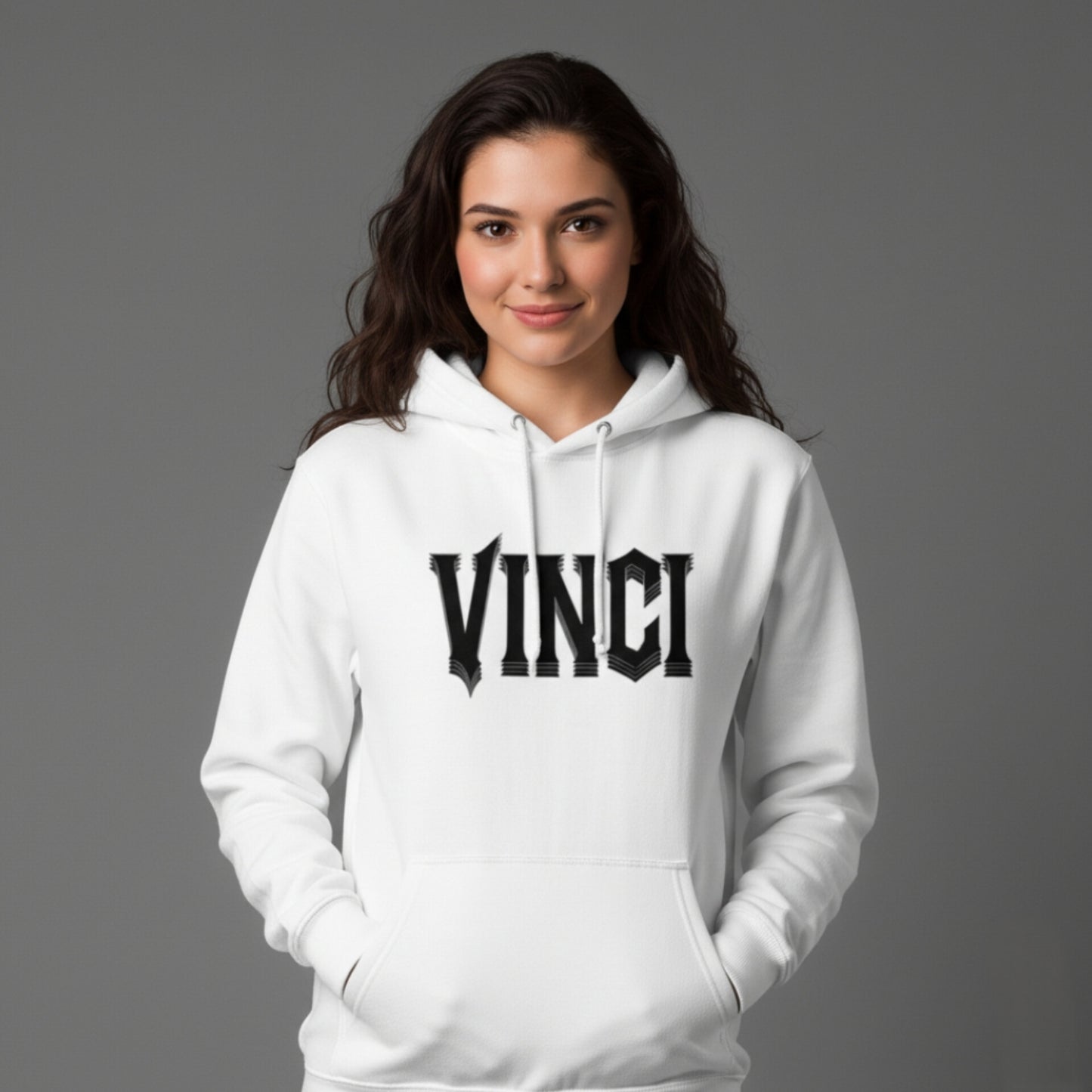 MOLETOM CANGURU CAPUZ - BIG WHITE VINCI