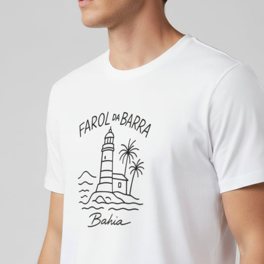 Camiseta Summer Vibes - FAROL DA BARRA WHITE