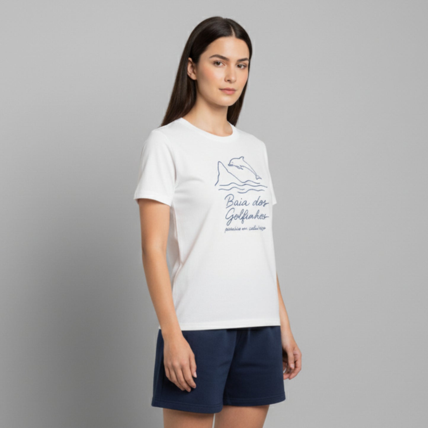 Camiseta Summer Vibes - BAÍA DOS GOLFINHOS WHITE