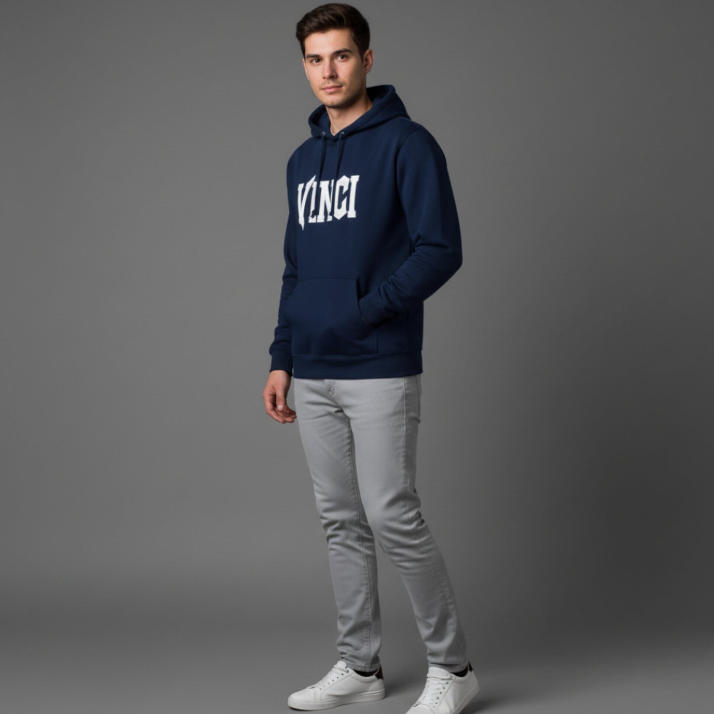 MOLETOM CANGURU CAPUZ - BIG BLUE VINCI