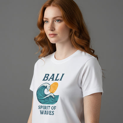 Camiseta Summer Vibes - BALI SPIRIT OF WAVES WHITE