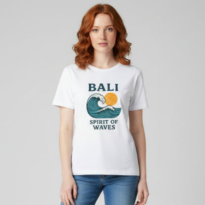 Camiseta Summer Vibes - BALI SPIRIT OF WAVES WHITE