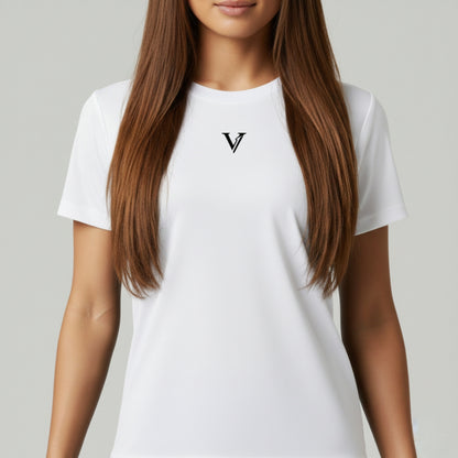 DRY FIT TECH - BASIC V WHITE