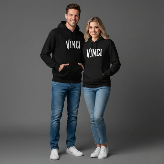 MOLETOM CANGURU CAPUZ - BIG BLACK VINCI