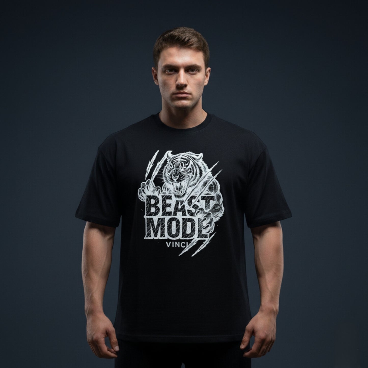 OVERSIZED - BEAST MODE FRONT BLACK
