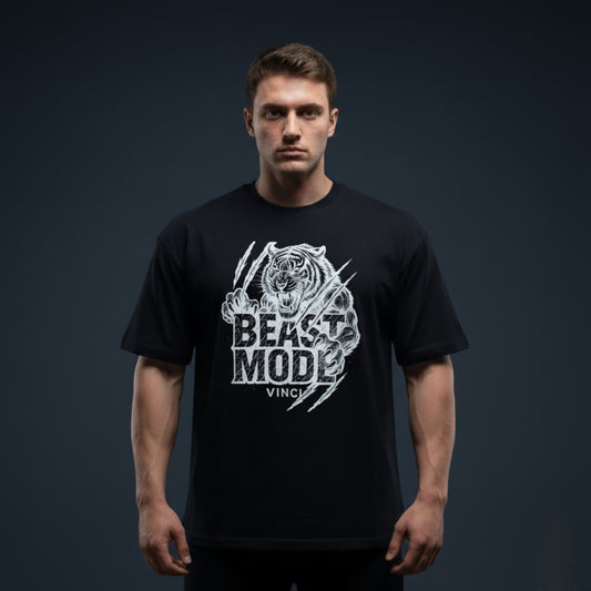 OVERSIZED - BEAST MODE FRONT BLACK
