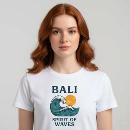 Camiseta Summer Vibes - BALI SPIRIT OF WAVES WHITE