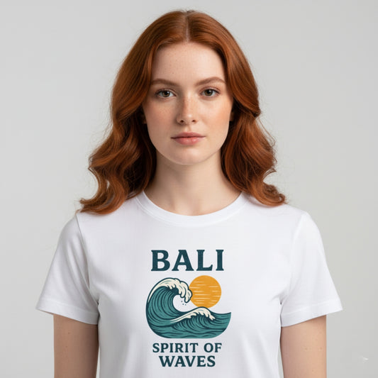 Camiseta Summer Vibes - BALI SPIRIT OF WAVES WHITE