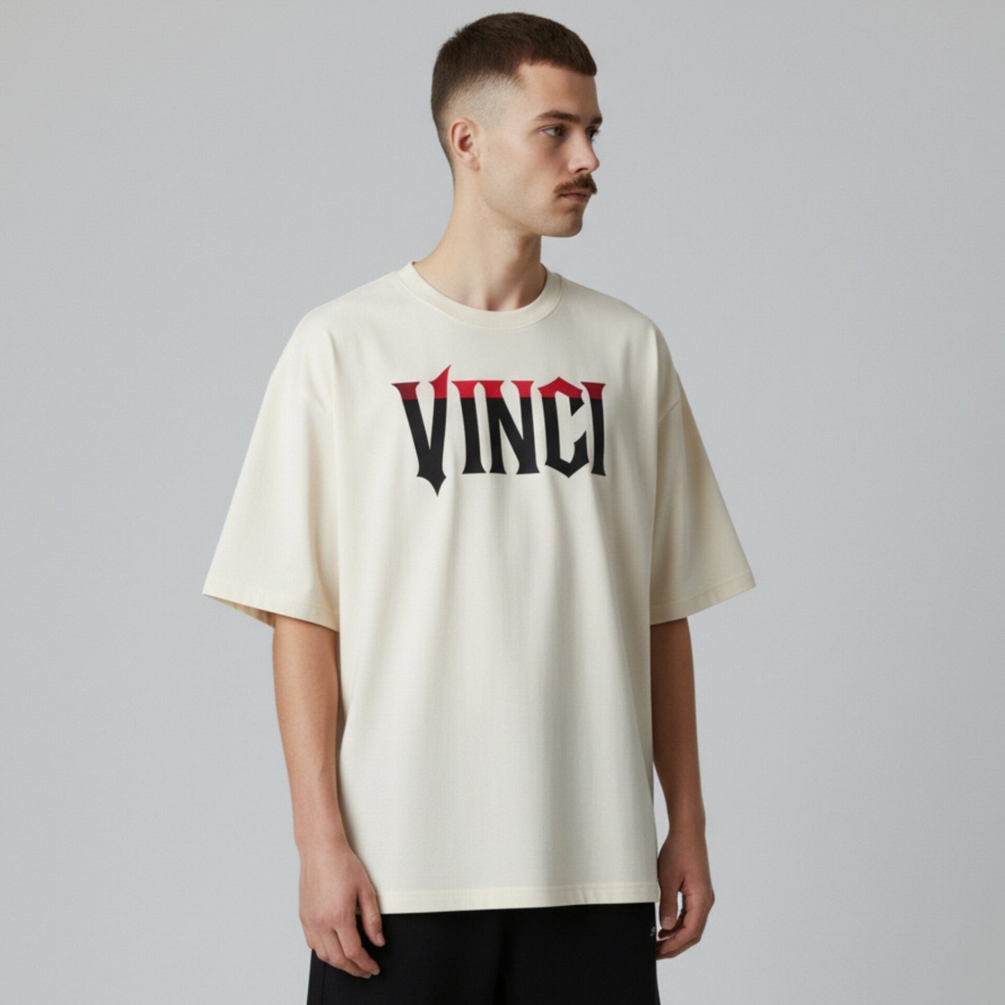 OVERSIZED - JOIN - BLACK AND RED - OFF WHITE
