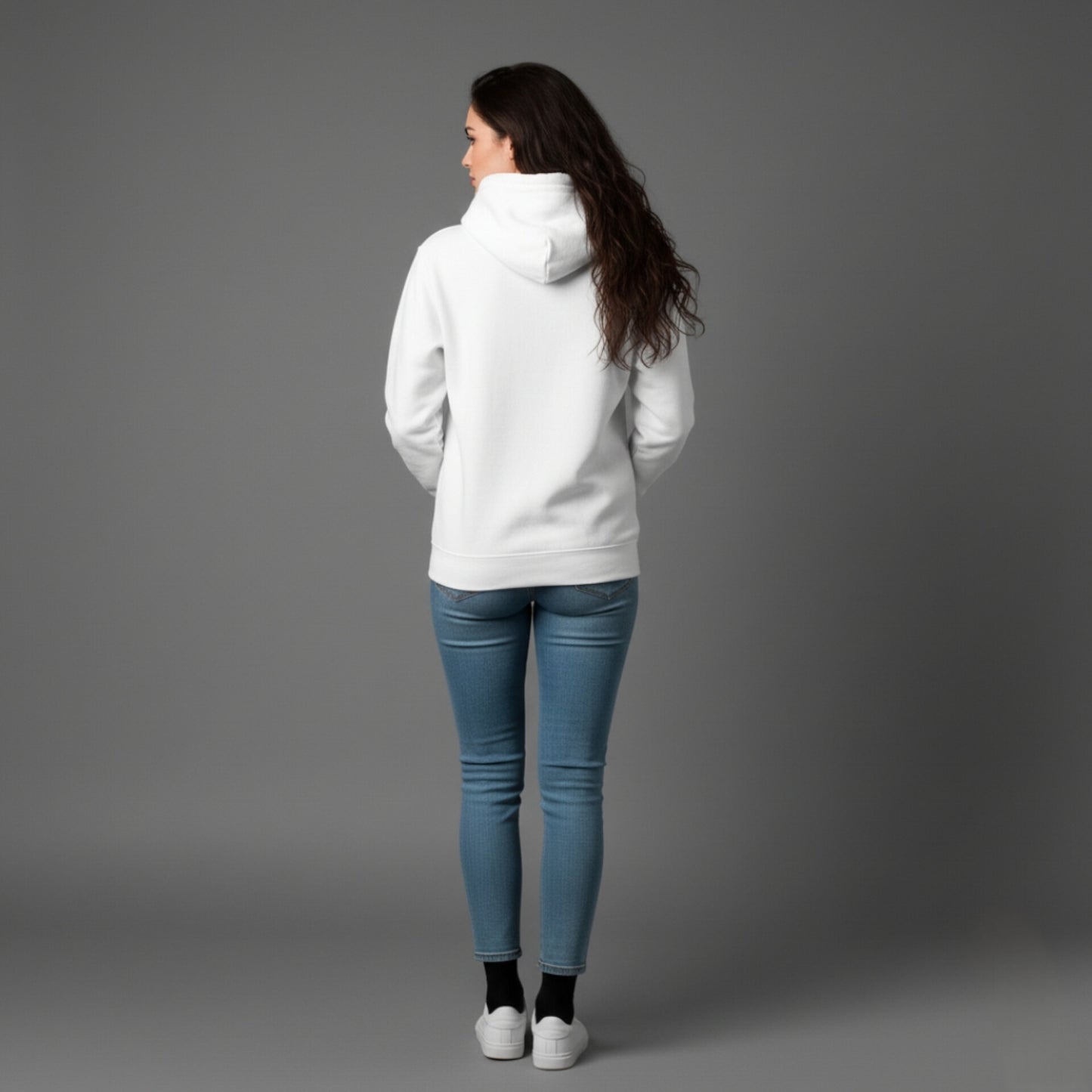 MOLETOM CANGURU CAPUZ - BIG WHITE VINCI