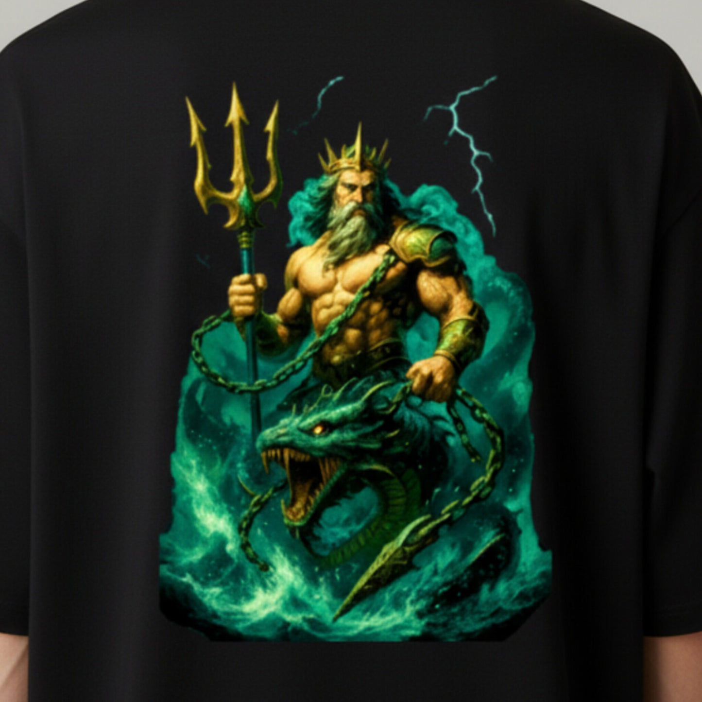 OVERSIZED - OLYMPUS STARS GREEN MASTER OF SEA