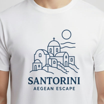 Camiseta Summer Vibes - SANTORINI WHITE