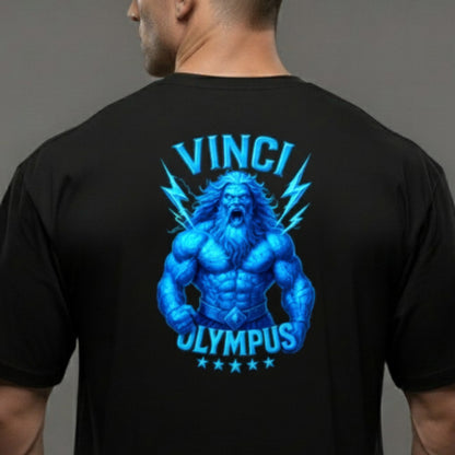 OVERSIZED - OLYMPUS STARS NEON BLUE