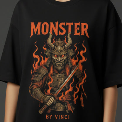 OVERSIZED - MONSTER FRONT BLACK