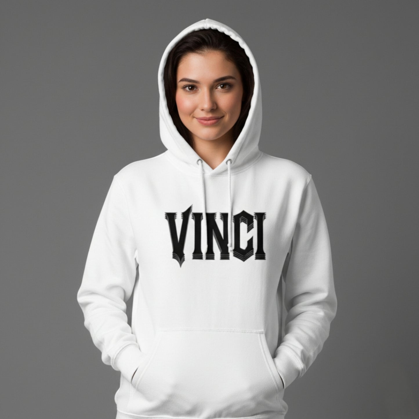 MOLETOM CANGURU CAPUZ - BIG WHITE VINCI