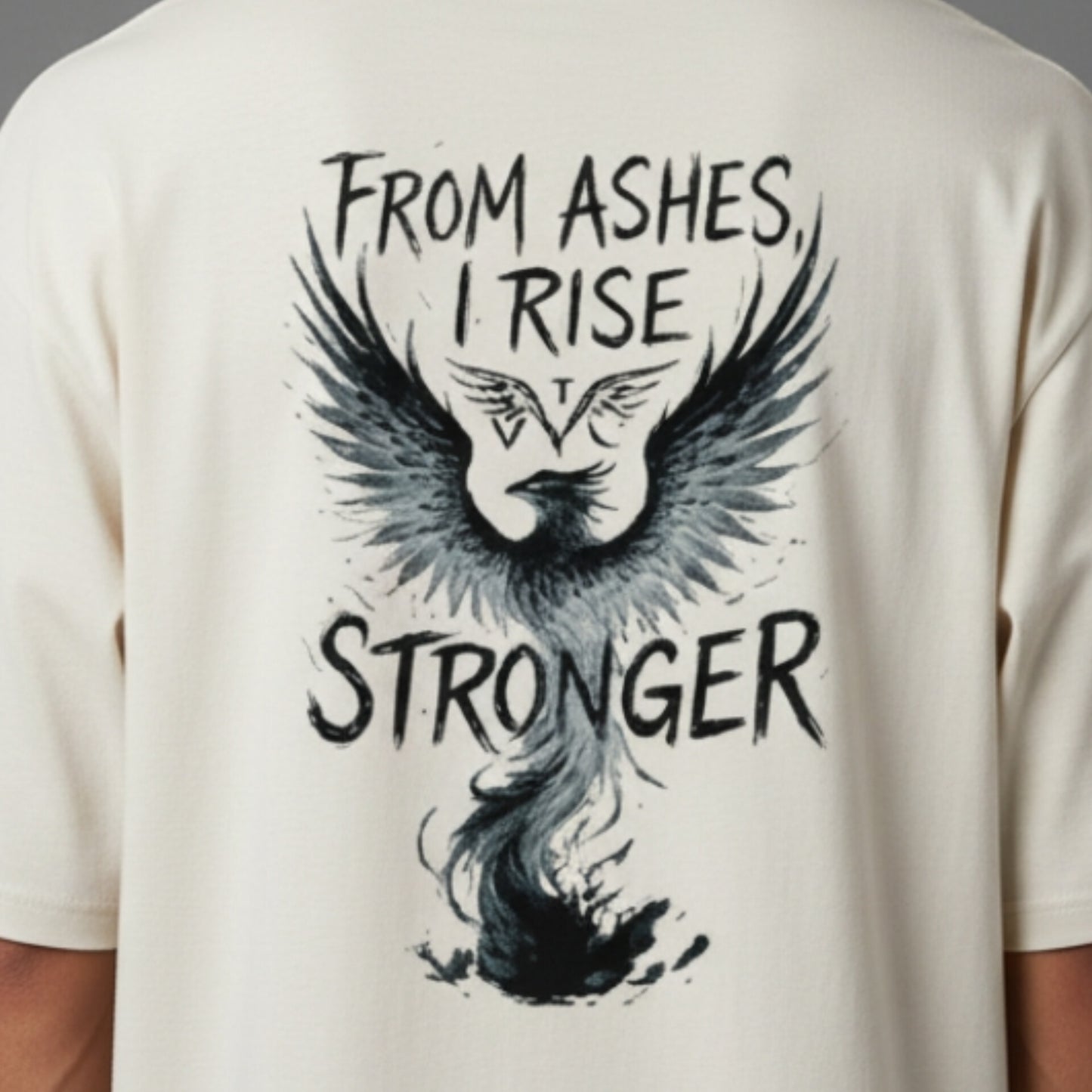 OVERSIZED - FROM ASHES I RISE BLACK