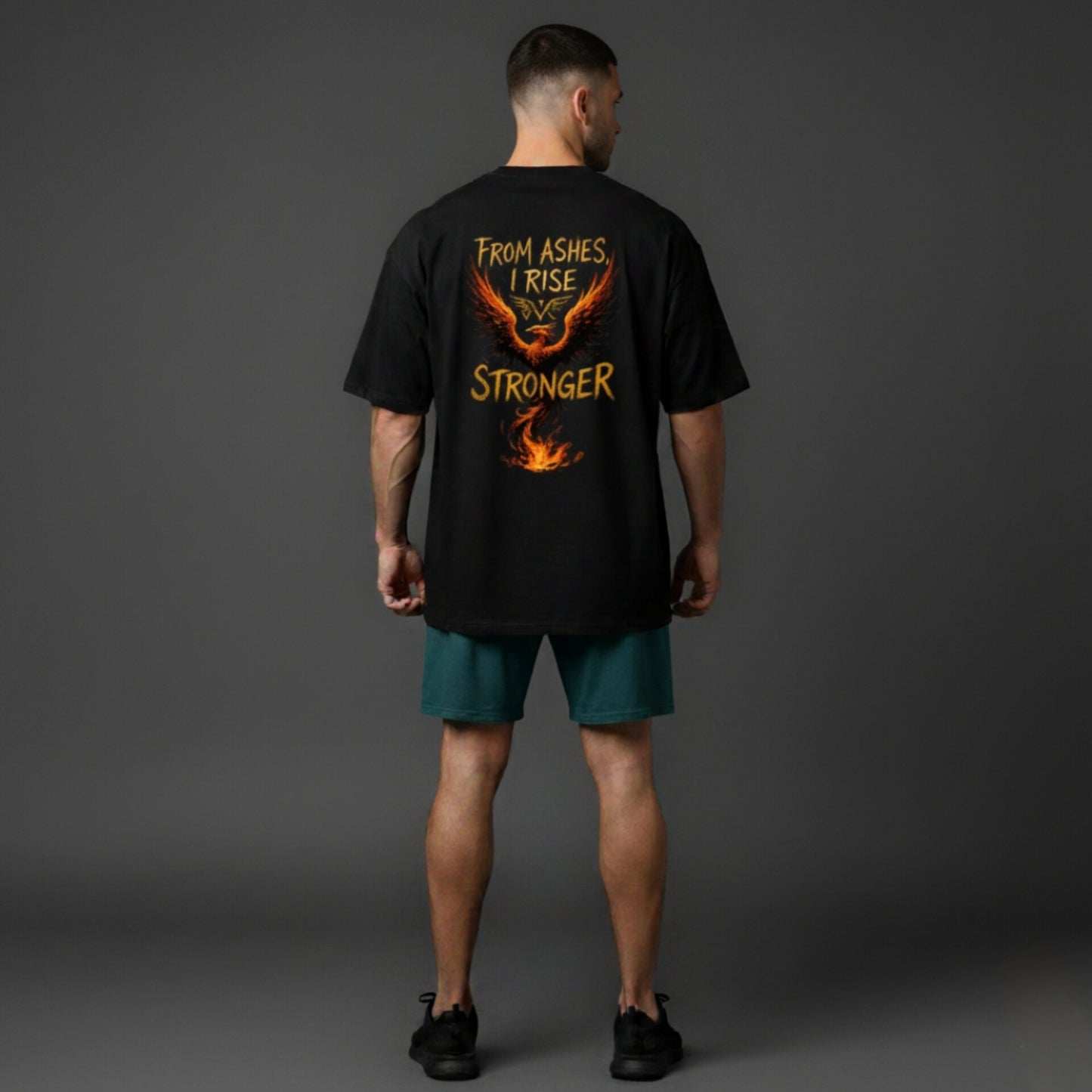 OVERSIZED - FROM ASHES I RISE BLACK