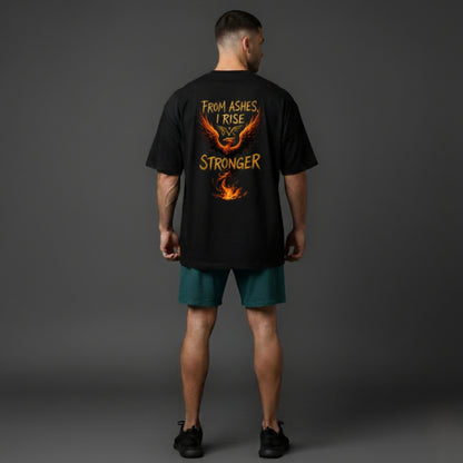 OVERSIZED - FROM ASHES I RISE BLACK