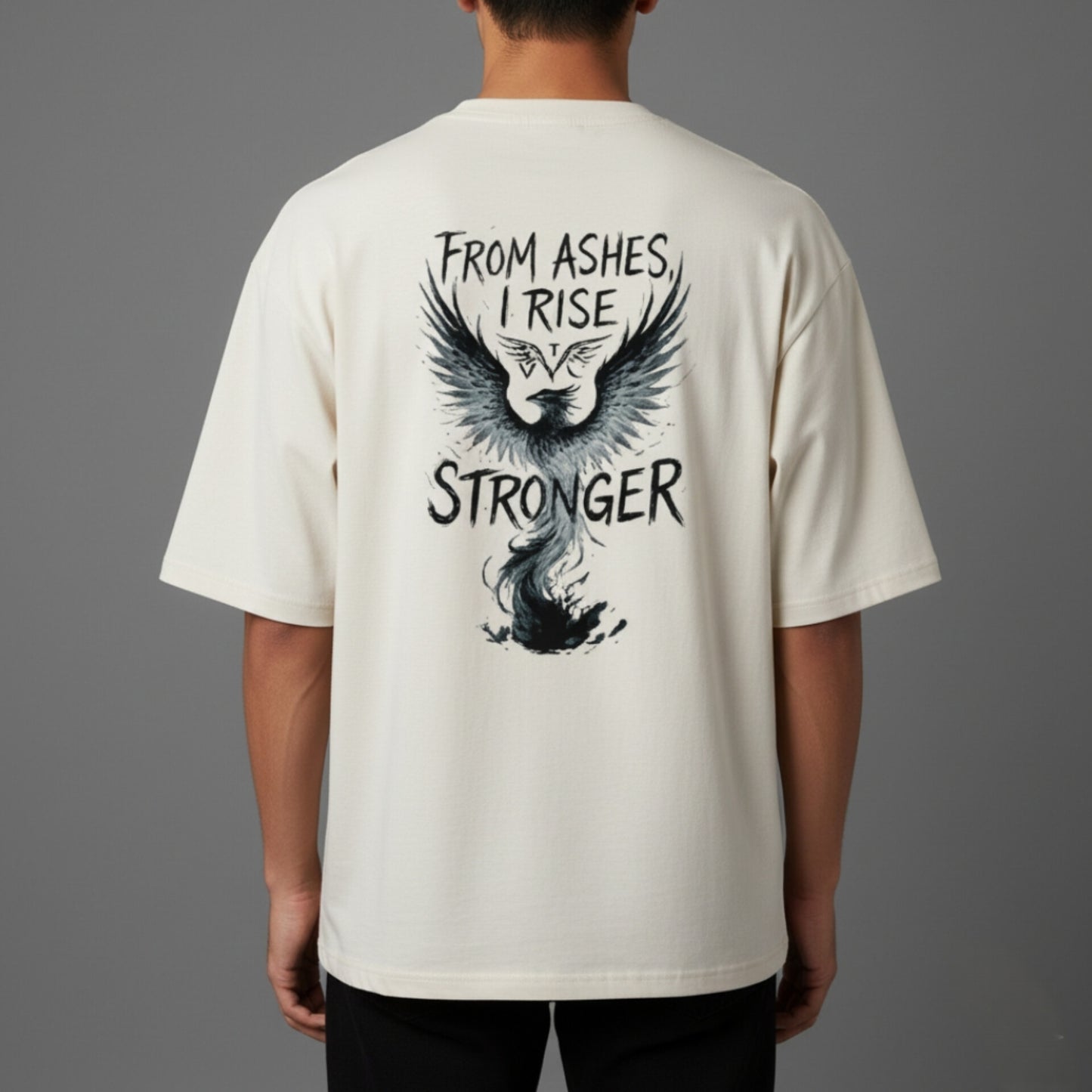 OVERSIZED - FROM ASHES I RISE BLACK