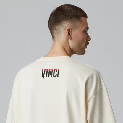 OVERSIZED - JOIN - BLACK AND RED - OFF WHITE