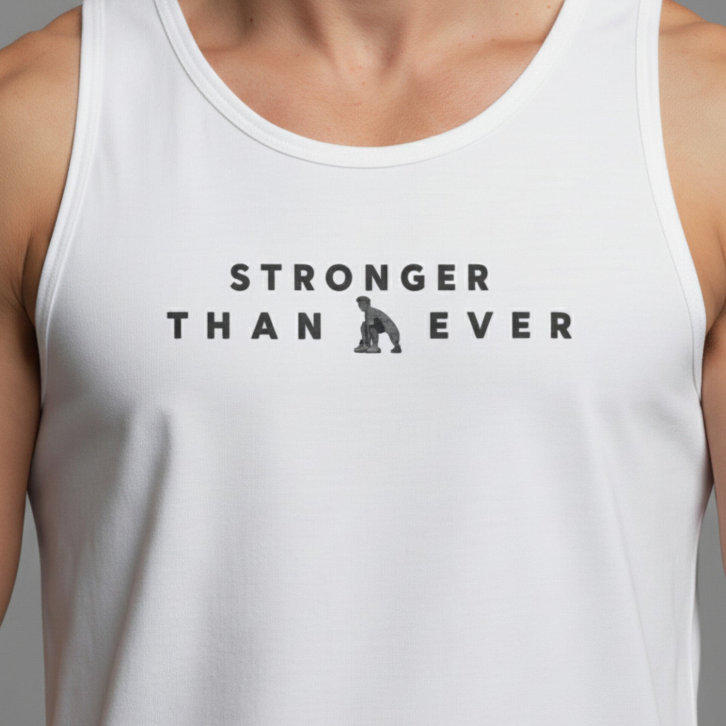 REGATA 100% ALGODÃO - STRONGER THEN EVER - WHITE VINCI
