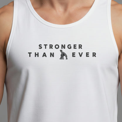 REGATA 100% ALGODÃO - STRONGER THEN EVER - WHITE VINCI
