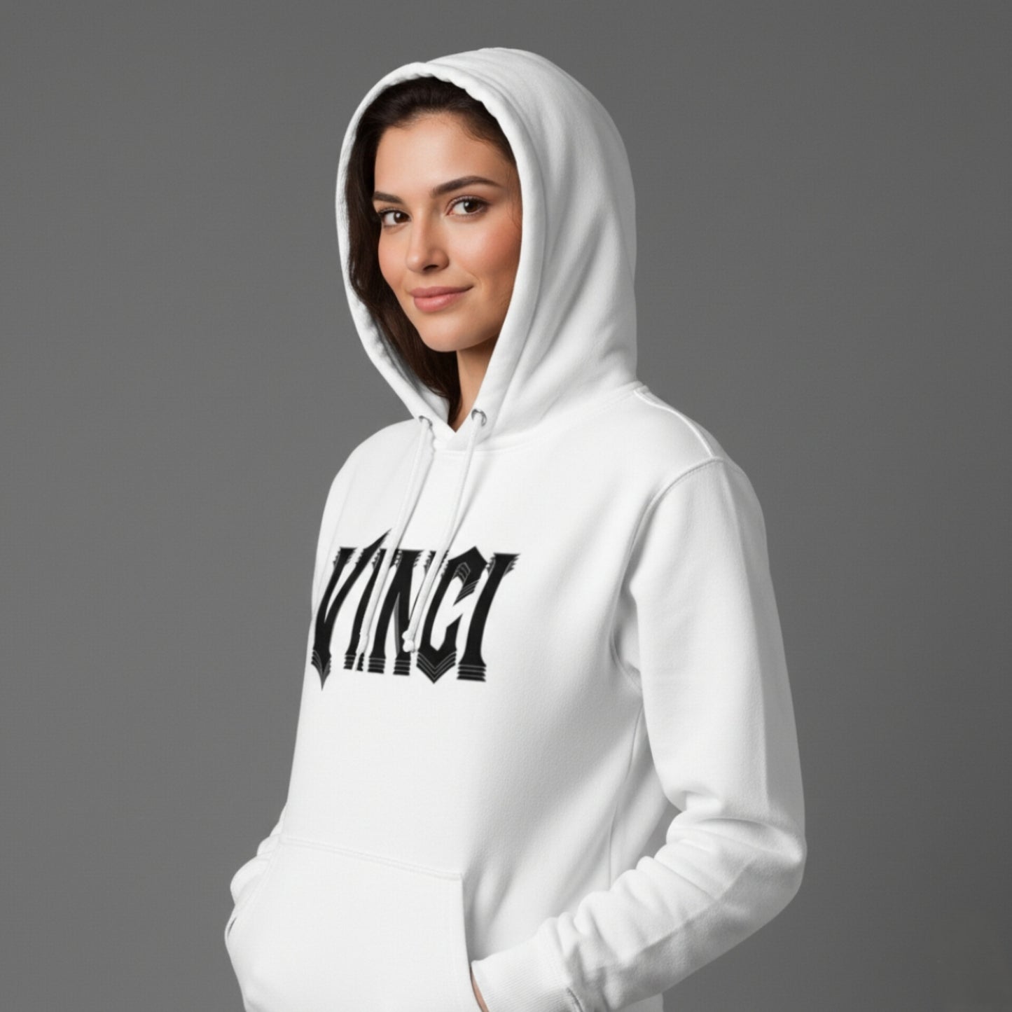 MOLETOM CANGURU CAPUZ - BIG WHITE VINCI